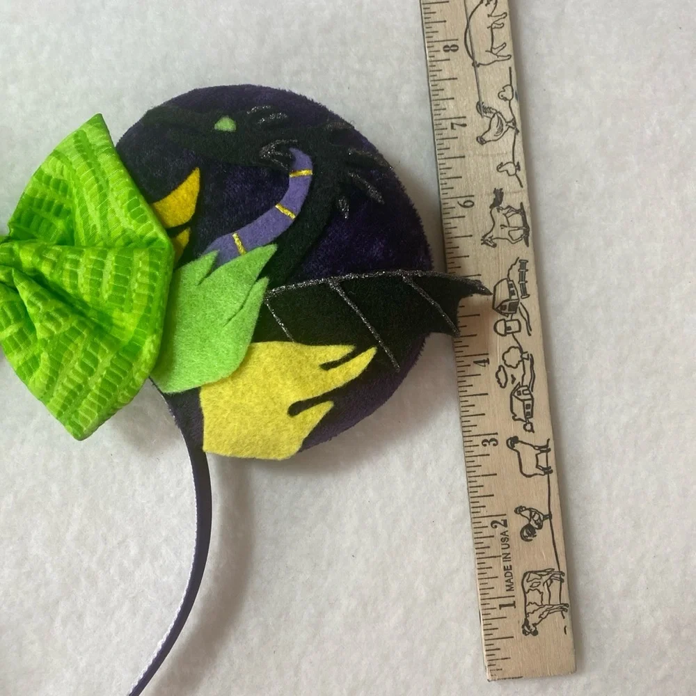 Handmade‎ Maleficent Minnie Mickey Disney Ears Headband Villain Dragon Purple